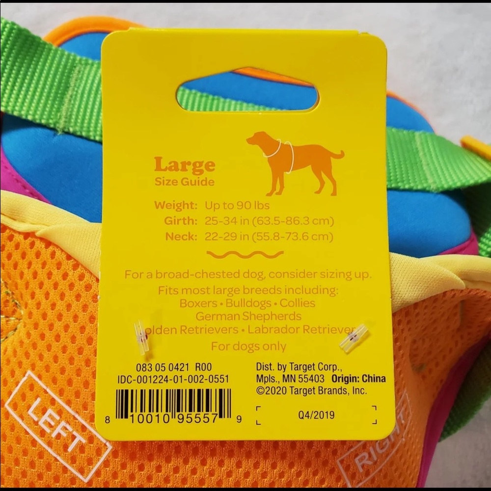 ‼️SOLD‼️ NWT ADORABLE SUMMER DOG HARNESS LARGE - Picture 4 of 9